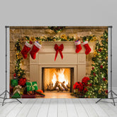 Lofaris Glitter Bright Christmas Tree And Closet Backdorps